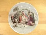 Serwetka gobelinowa świąteczna śr. 27 cm szopka wz 279  SlodkieSny okrągły